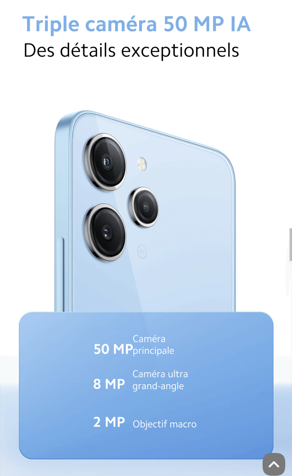 Redmi 12 - Smartphone 128GB ROM, 8GB RAM, Écran Full HD – Image 3