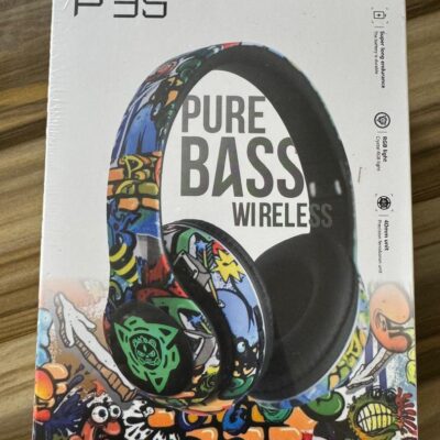 Casque sans fil P35 Pure Bass avec design artistique